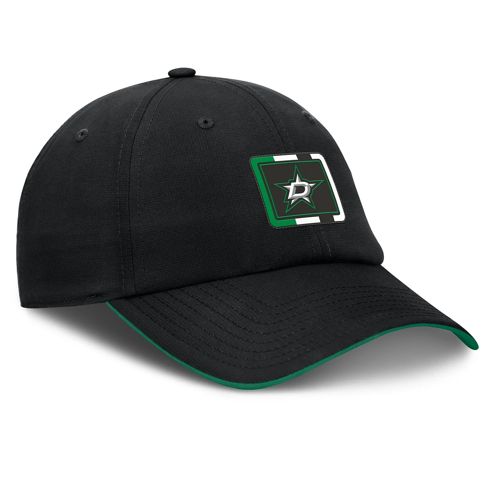 Men's Fanatics Black/Green Dallas Stars Authentic Pro Ripstop Adjustable Hat
