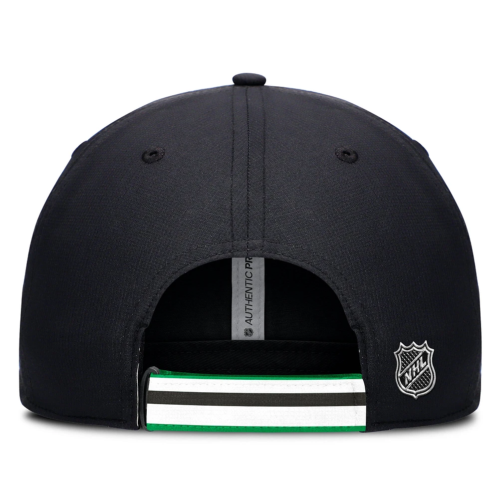 Men's Fanatics Black/Green Dallas Stars Authentic Pro Ripstop Adjustable Hat