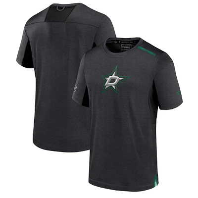 T-shirt Fanatics noir authentique pour homme Dallas Stars Pro Performance