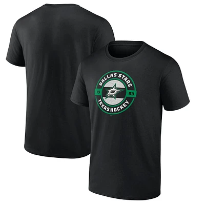 T-shirt local Fanatics noir Dallas Stars pour hommes
