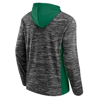 Men's Fanatics Charcoal/Kelly Green Dallas Stars Instant Replay Space-Dye Pullover Hoodie