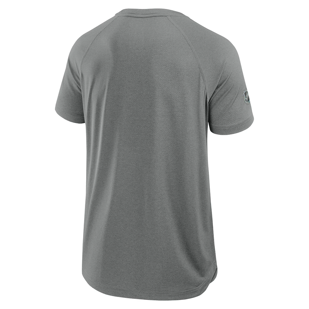 Men's Fanatics Heather Gray Dallas Stars 2025 Stanley Cup Playoffs Authentic Pro Rink Performance T-Shirt