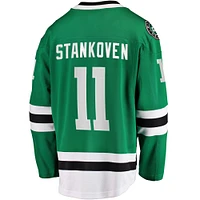 Men's Fanatics Logan Stankoven Kelly Green Dallas Stars  Premier Breakaway Player Jersey