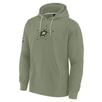 Men's Fanatics Olive Dallas Stars Elements Pace Pullover Hoodie