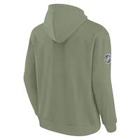Men's Fanatics Olive Dallas Stars Elements Pace Pullover Hoodie