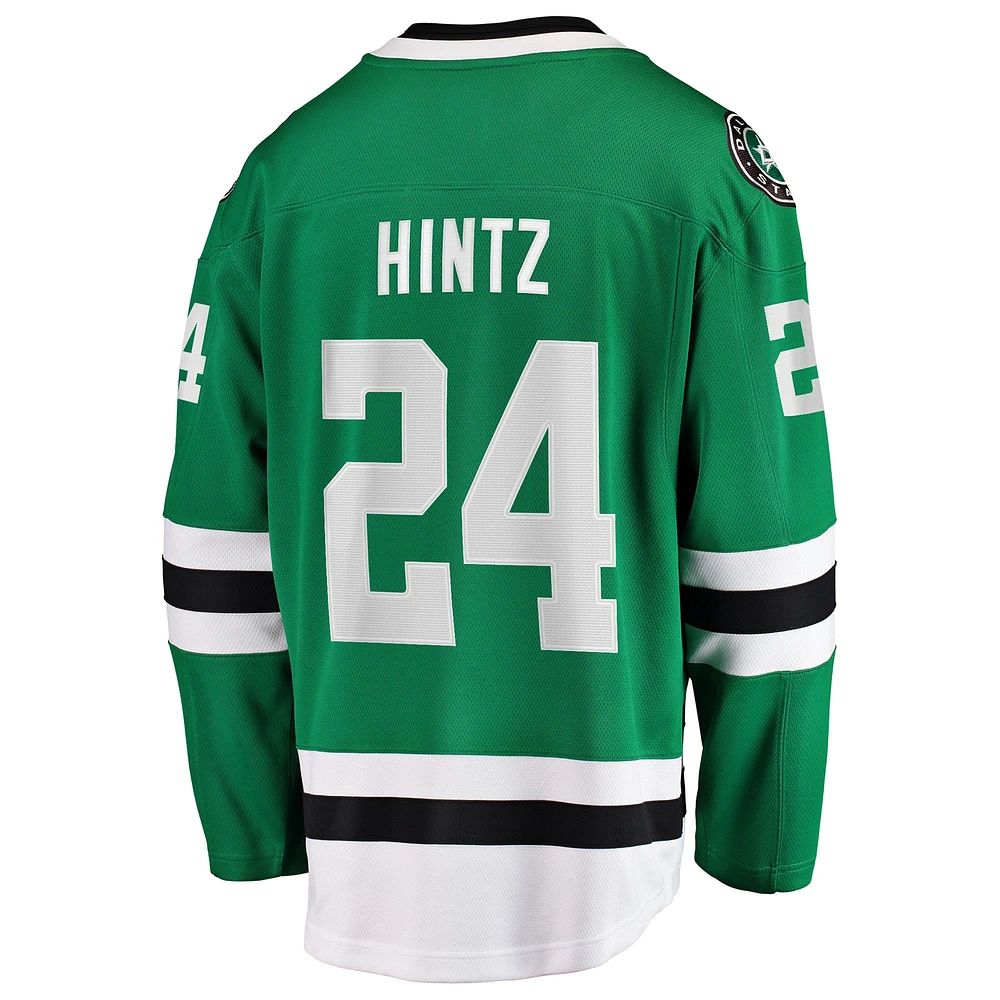 Men's Fanatics Roope Hintz Kelly Green Dallas Stars Home Breakaway Player Jersey