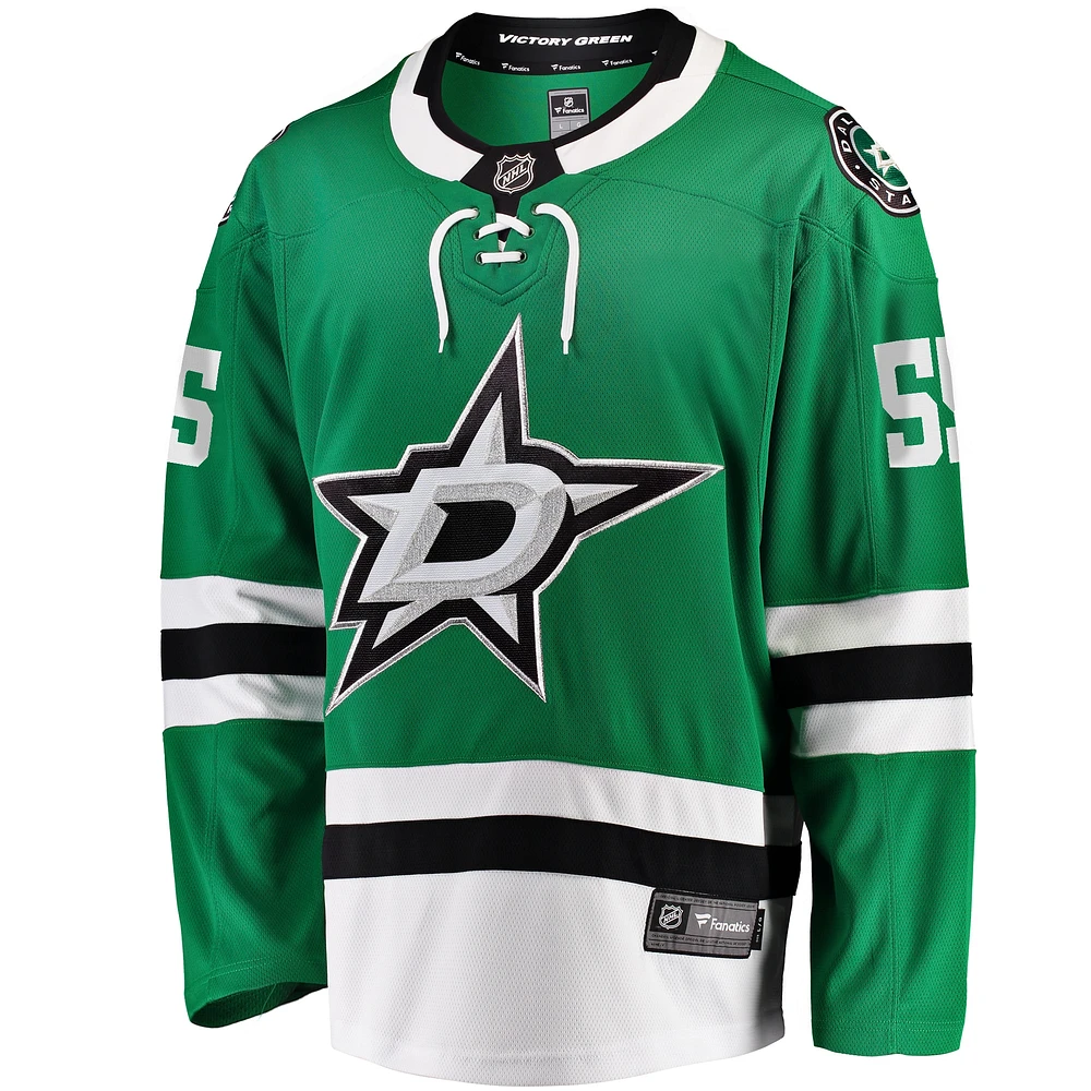 Men's Fanatics Thomas Harley Kelly Green Dallas Stars Home Premier Breakaway Player Jersey