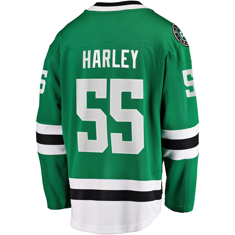 Men's Fanatics Thomas Harley Kelly Green Dallas Stars Home Premier Breakaway Player Jersey