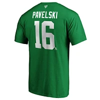Men's Joe Pavelski Kelly Green Dallas Stars Player Authentic Stack Name & Number T-Shirt