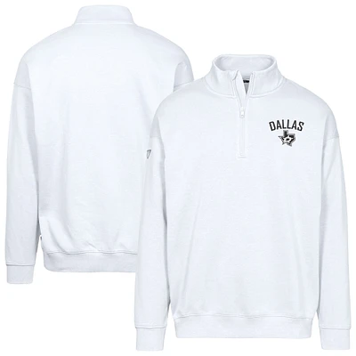 Men's Levelwear  White Dallas Stars Murray City Capsule Quarter-Zip Sweatshirt
