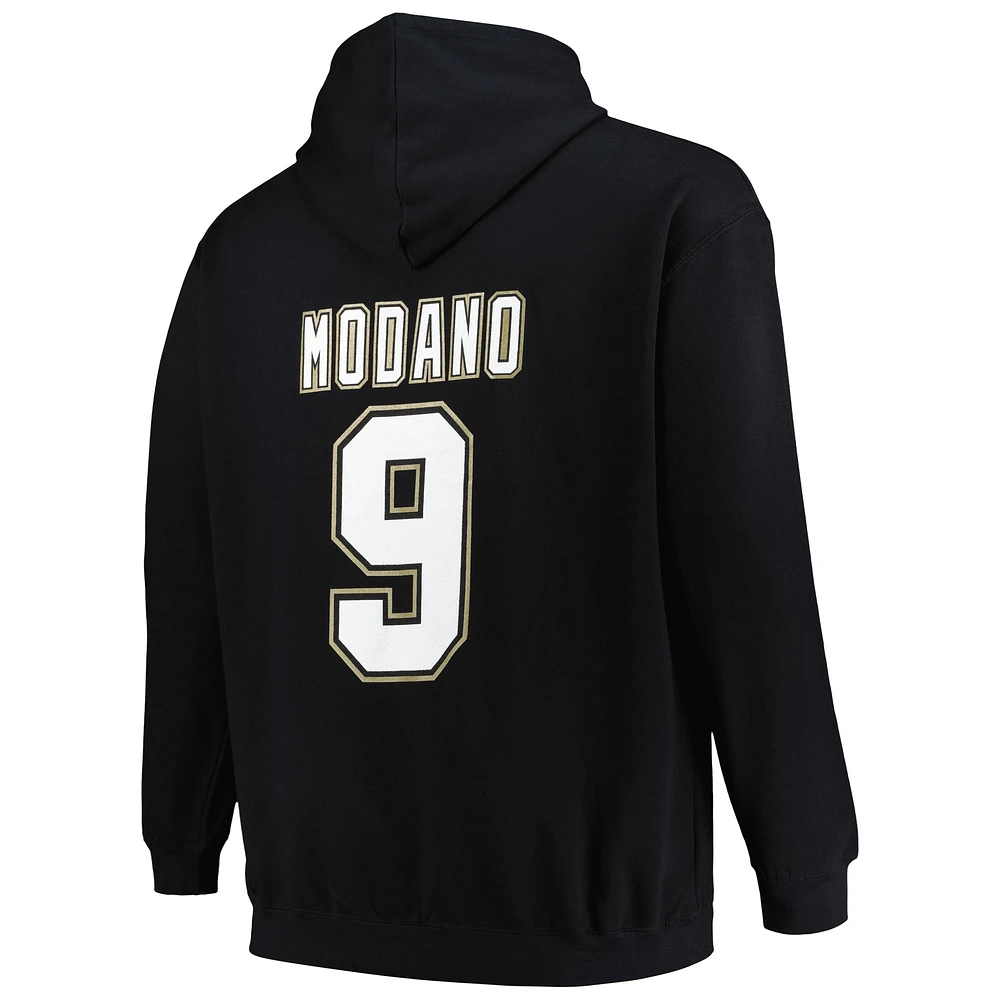 Sweat à capuche noir avec nom et numéro des Stars de Dallas Mike Modano Mitchell & Ness pour hommes