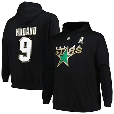 Sweat à capuche noir avec nom et numéro des Stars de Dallas Mike Modano Mitchell & Ness pour hommes