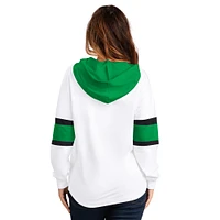 T-shirt à capuche manches longues et lacets G-III 4Her by Carl Banks pour femme, blanc