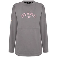 Women's Levelwear  Gray Dallas Stars Mother's Day Beaudry Arched Pullover Sweatshirt