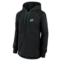 Women's Fanatics  Black Dallas Stars Authentic Pro Rink Fleece Full-Zip Jacket