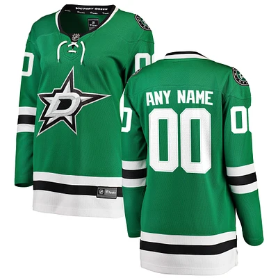 Women's Fanatics Green Dallas Stars Breakaway - Custom Jersey