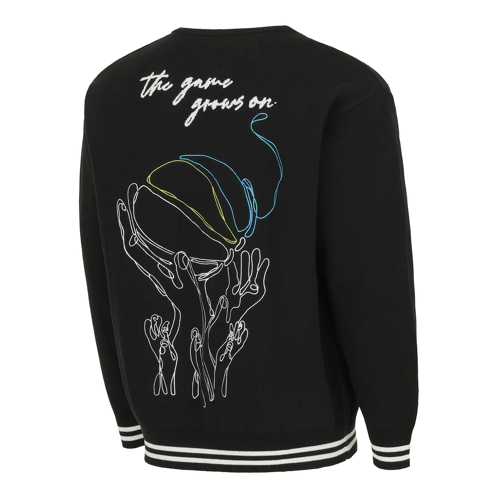 Cardigan unisexe round21 noir Dallas Wings Campus Fit à boutons complets