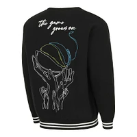 Cardigan unisexe round21 noir Dallas Wings Campus Fit à boutons complets