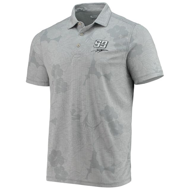 Polo Homme Tommy Bahama Gris Daniel Suarez Miramar Blooms