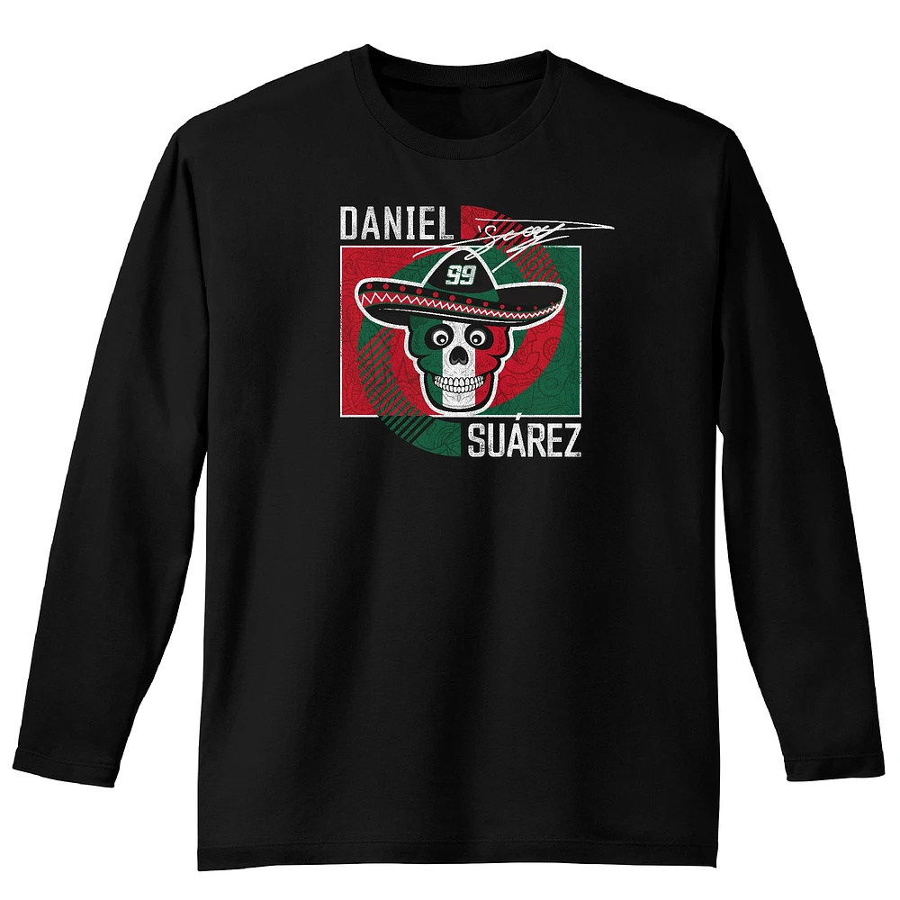 Men's Trackhouse Racing Team Collection  Black Daniel Suarez Vivo Long Sleeve T-Shirt