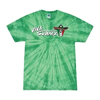 Men's Trackhouse Racing Team Collection Green Daniel Suarez Quaker State Tie-Dye Throwback Car T-Shirt