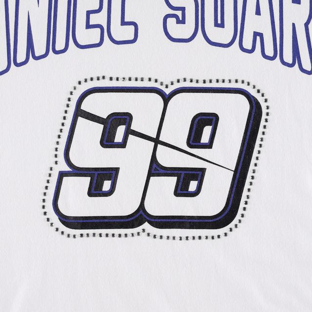 T-shirt Daniel Suarez Box Score G-III 4Her by Carl Banks pour femme, blanc/bleu clair