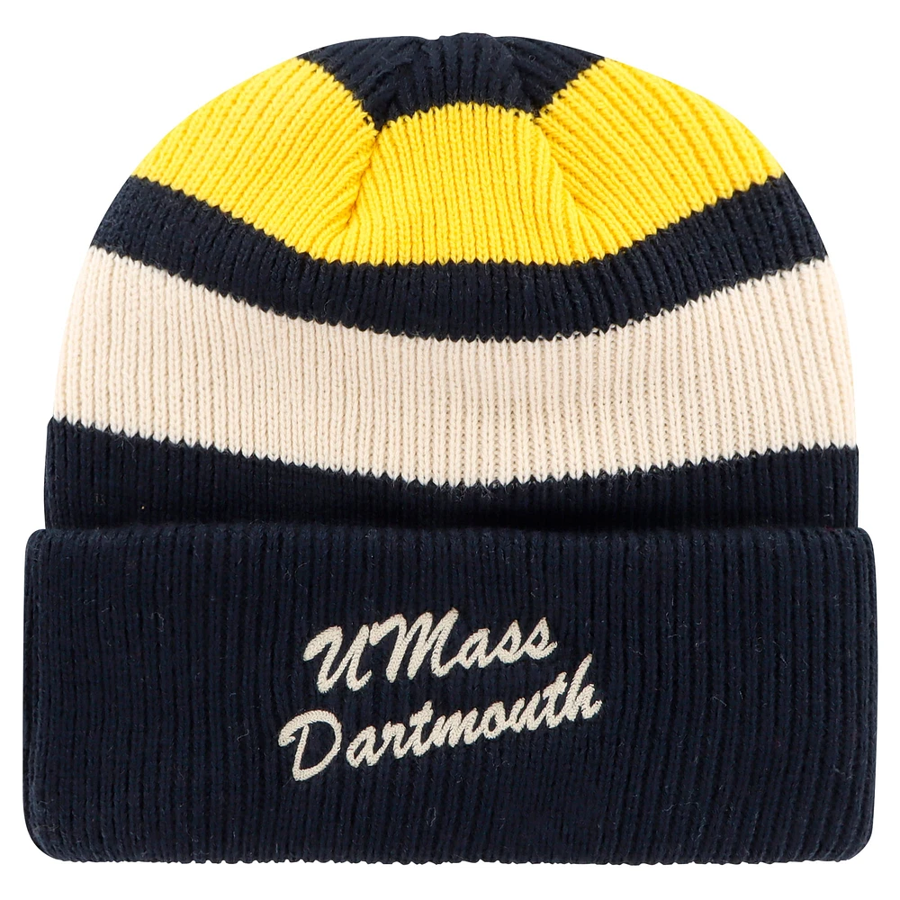 Bonnet en tricot à revers Jennings Clubhouse Big Green Dartmouth bleu marine pour homme '47
