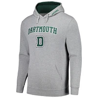 Men's Colosseum  Heather Gray Dartmouth Big Green Arch & Logo Pullover Hoodie