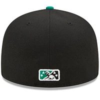 Men's New Era Black/Green Dayton Dragons Marvel x Minor League 59FIFTY Fitted Hat