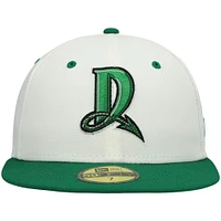 Men's New Era White Dayton Dragons Alternate Authentic Collection 59FIFTY Fitted Hat