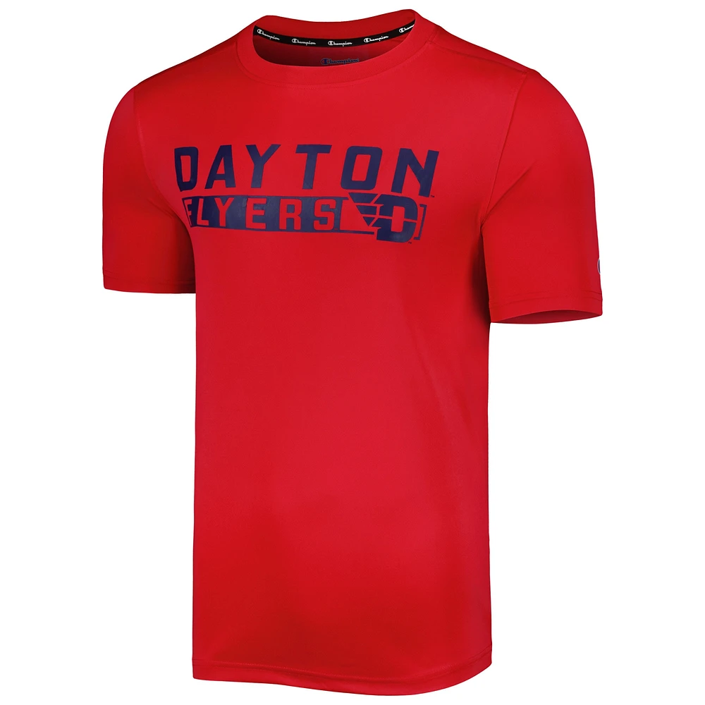 Men's Champion Red Dayton Flyers Impact Knockout T-Shirt