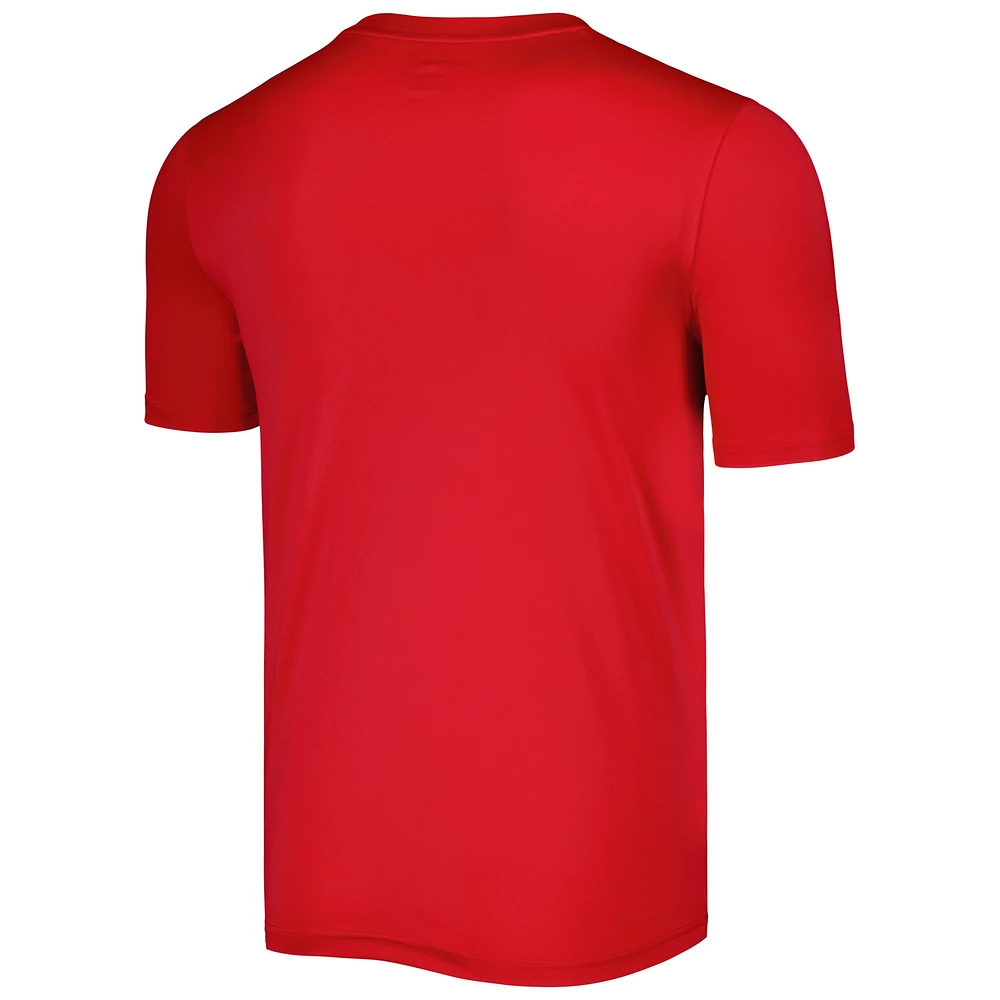 Men's Champion Red Dayton Flyers Impact Knockout T-Shirt