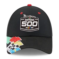 Men's New Era Black 2025 Daytona 500 9FORTY Adjustable Hat