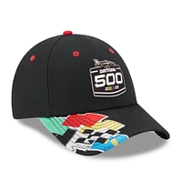 Men's New Era Black 2025 Daytona 500 9FORTY Adjustable Hat