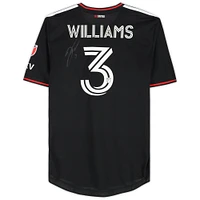 Derrick Williams D.C. United Autographed Match-Used #3 Black Jersey from the 2023 MLS Season