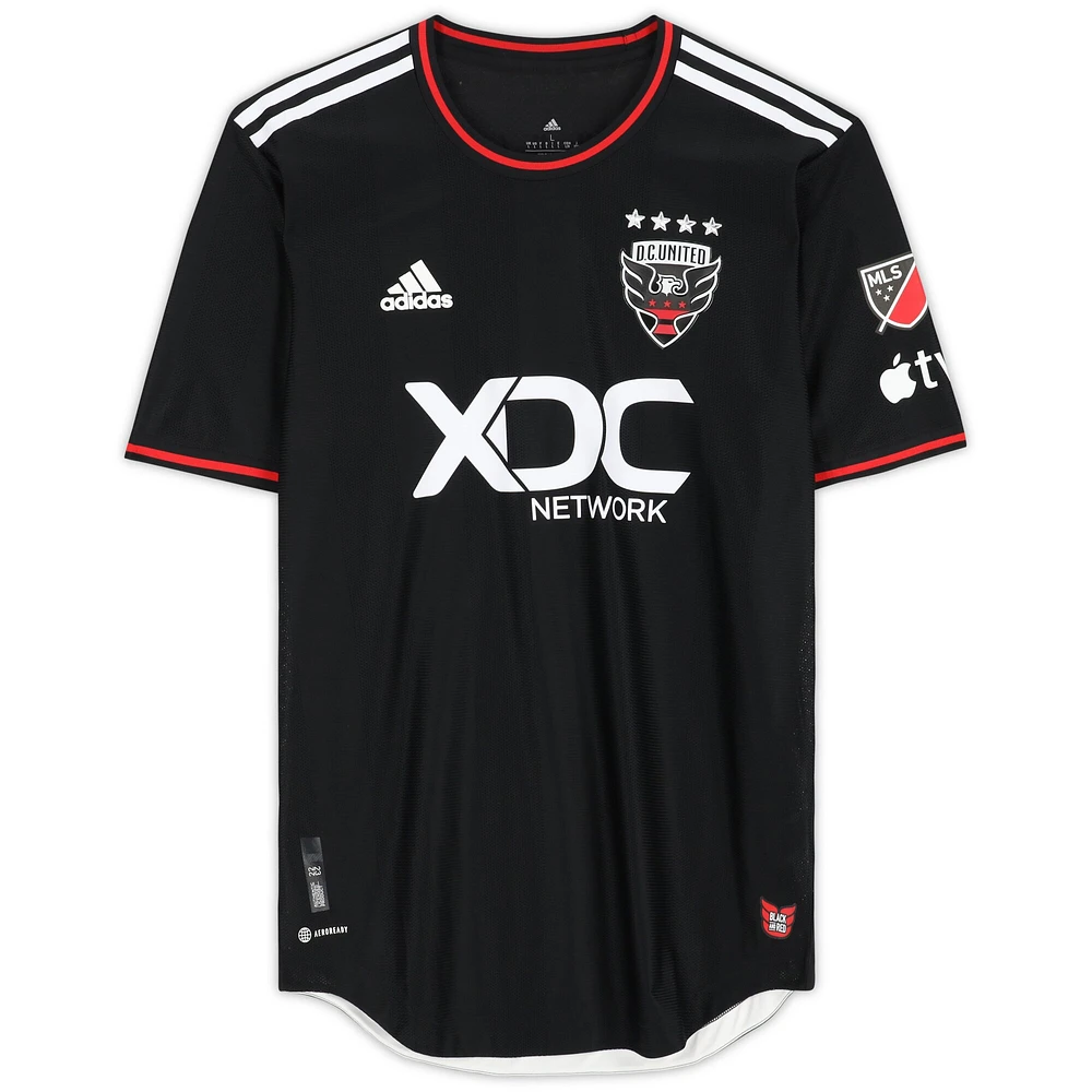 Derrick Williams D.C. United Autographed Match-Used #3 Black Jersey from the 2023 MLS Season
