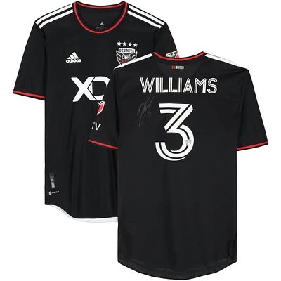 Derrick Williams D.C. United Autographed Match-Used #3 Black Jersey from the 2023 MLS Season