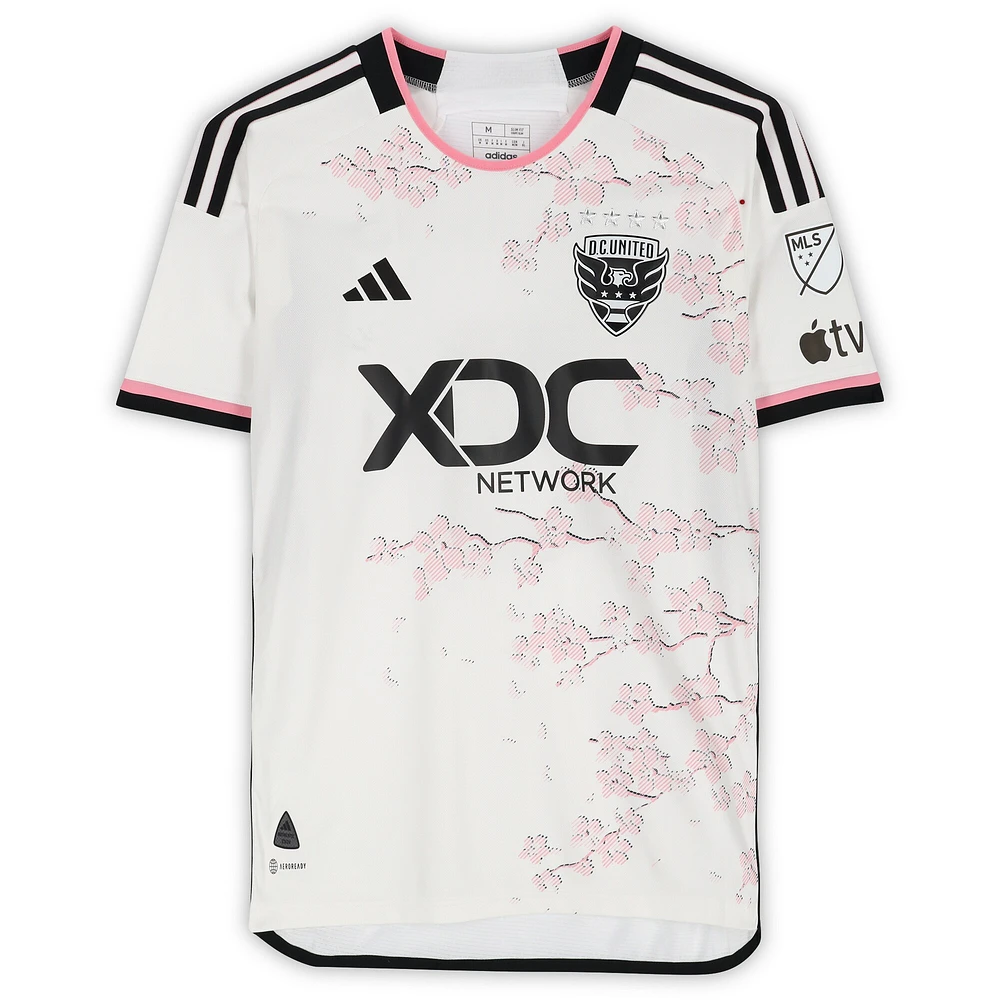 Derrick Williams D.C. United Autographed Match-Used #3 White Jersey from the 2023 MLS Season