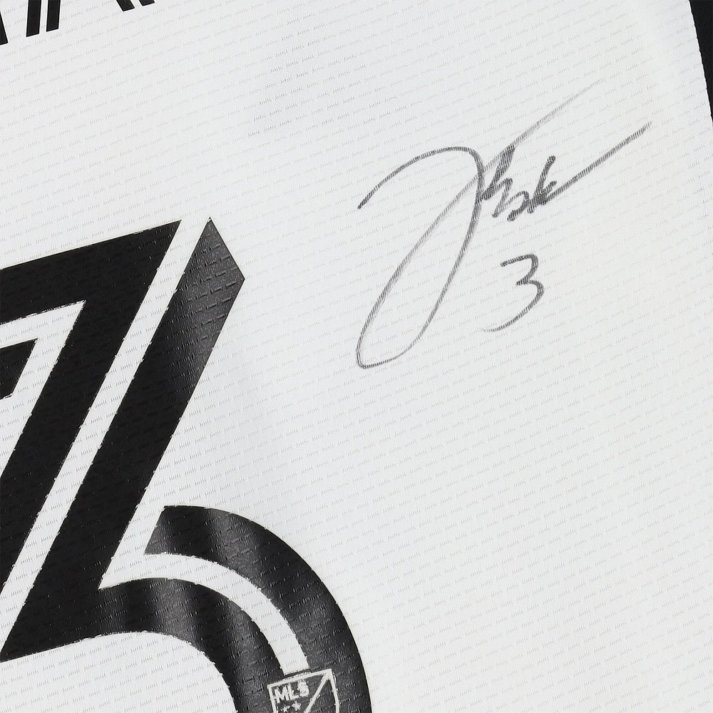 Derrick Williams D.C. United Autographed Match-Used #3 White Jersey from the 2023 MLS Season
