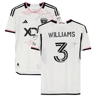 Derrick Williams D.C. United Autographed Match-Used #3 White Jersey from the 2023 MLS Season