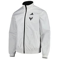 Men's adidas Black/White D.C. United 2023 On-Field Anthem Full-Zip Reversible Team Jacket