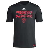 Men's adidas Black D.C. United 2024 Jersey Hook AEROREADY T-Shirt