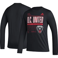 Men's adidas Black D.C. United Club DNA Long Sleeve AEROREADY T-Shirt