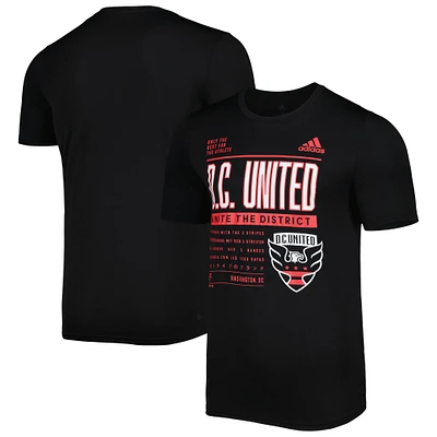 T-shirt D.C. United Club DNA Performance adidas noir pour homme
