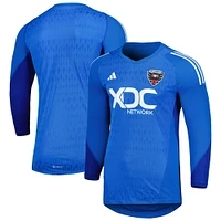 Men's adidas Blue D.C. United 2023 Goalkeeper Long Sleeve Replica Jersey