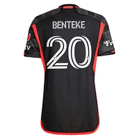 Men's adidas Christian Benteke Black D.C. United 2024 The Icon Kit Authentic Player Jersey