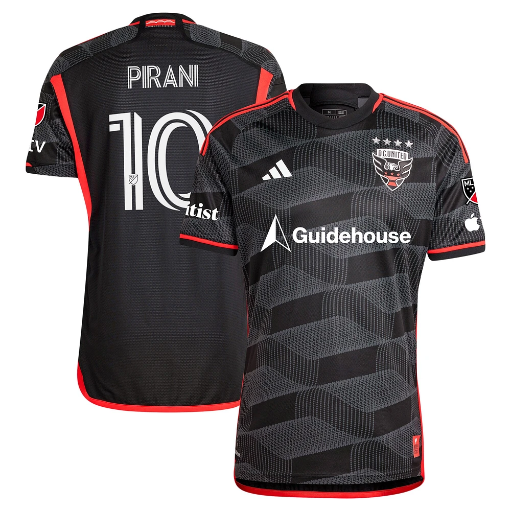 Maillot de joueur authentique adidas Gabriel Pirani pour homme D.C. United 2024 The Icon Kit noir
