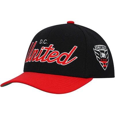 Casquette Snapback extensible D.C. United Team Script 2.0 Mitchell & Ness pour homme, noir