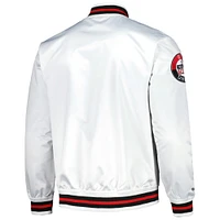 Men's Mitchell & Ness  White D.C. United City Full-Snap Satin Jacket