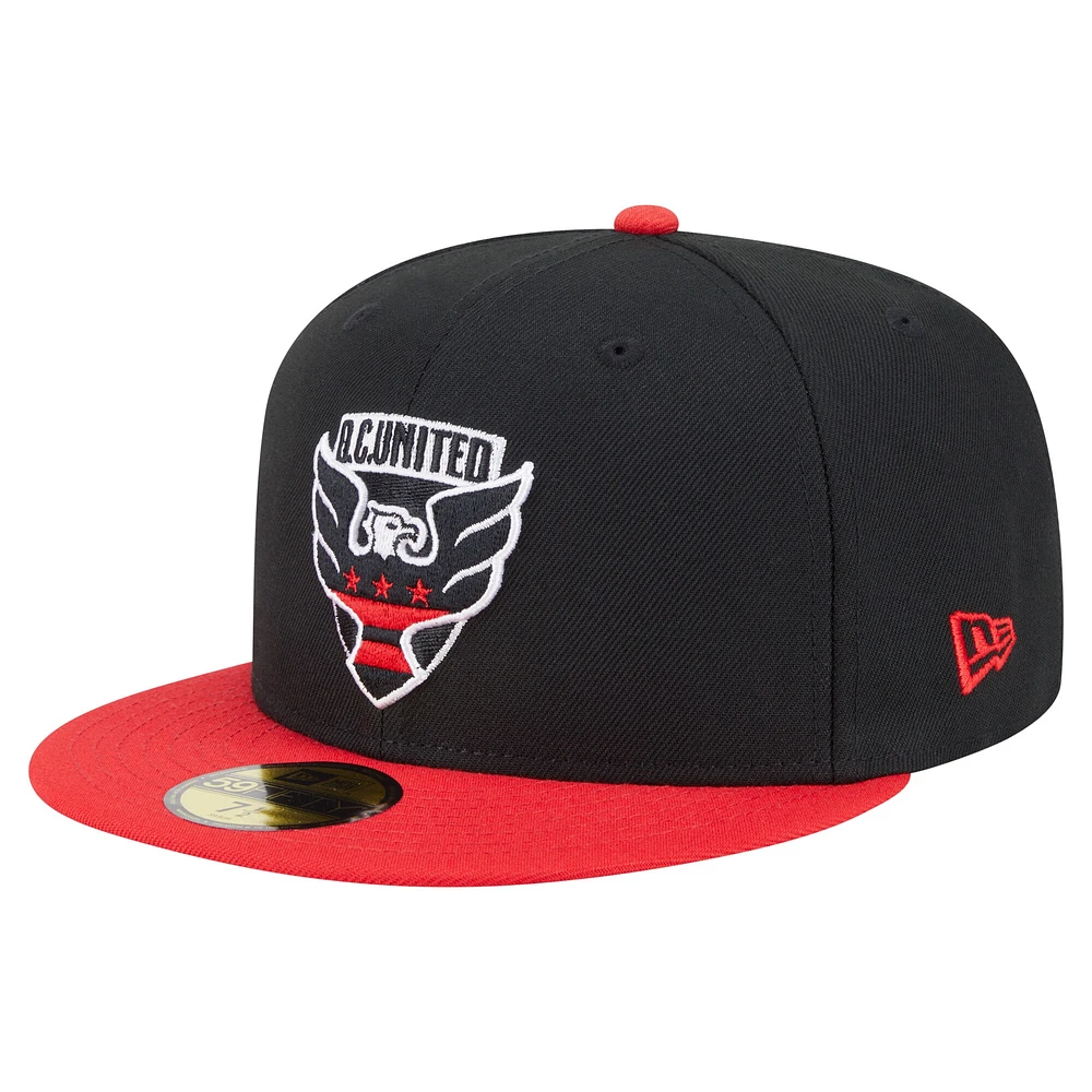 Men's New Era Black D.C. United 2025 Kickoff 59FIFTY Fitted Hat